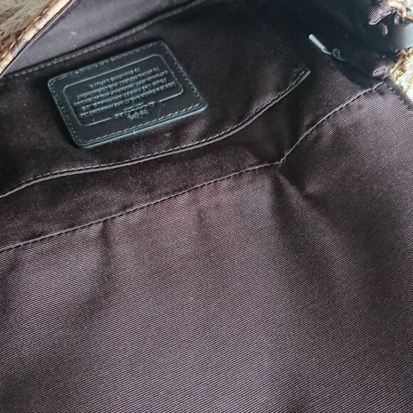 Coach Brown/Beige Python Embossed Leather Mini Ruby Bag - Picture 4 of 12